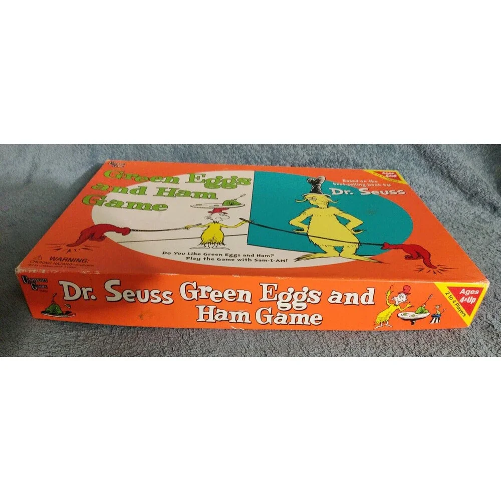 Dr. Seuss Green Eggs and Ham Board Game Vintage Complete
